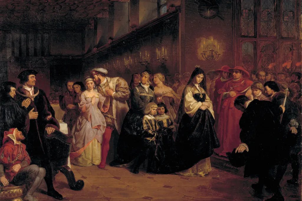 Die Werbung um Anne Boleyn, Emanuel Gottlieb Leutze, 1816–1868.