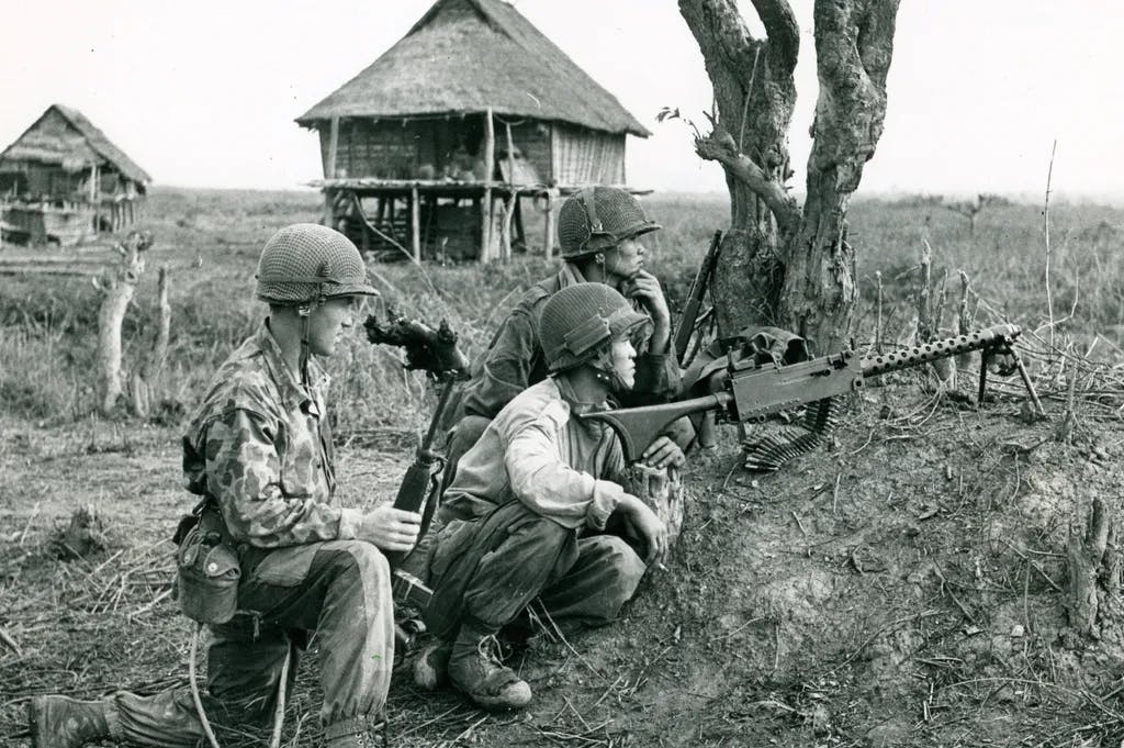 Indochinakrieg 1946–54: Kämpfe um Dien Bien Phu. 20. März 1953 bis 7. Mai 1954.