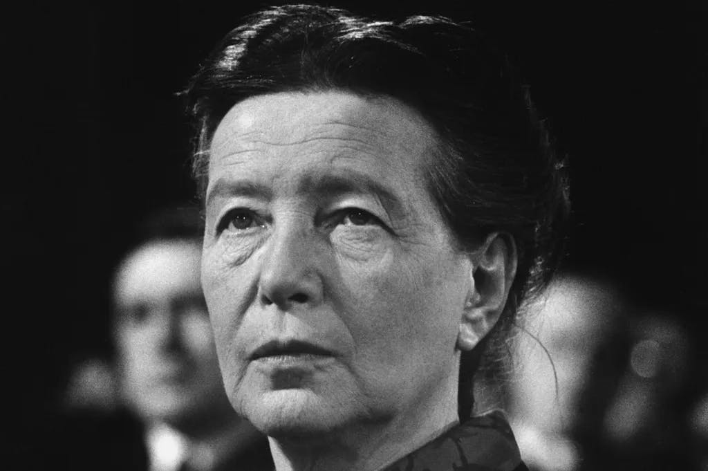 Simone de Beauvoir / Foto 1971, 1908 - 1986