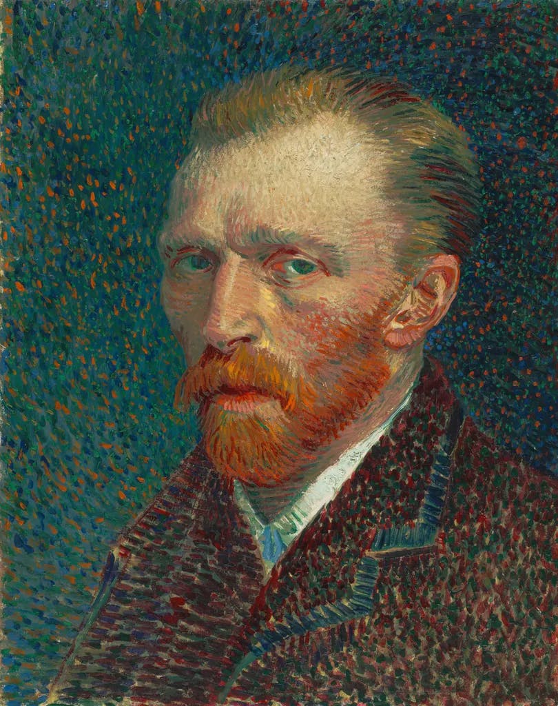 Vincent van Gogh, Selbstporträt, Öl auf Karton, 1887