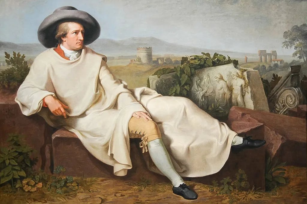 Goethe in der Campagna von Johann Heinrich Wilhelm Tischbein, 1787