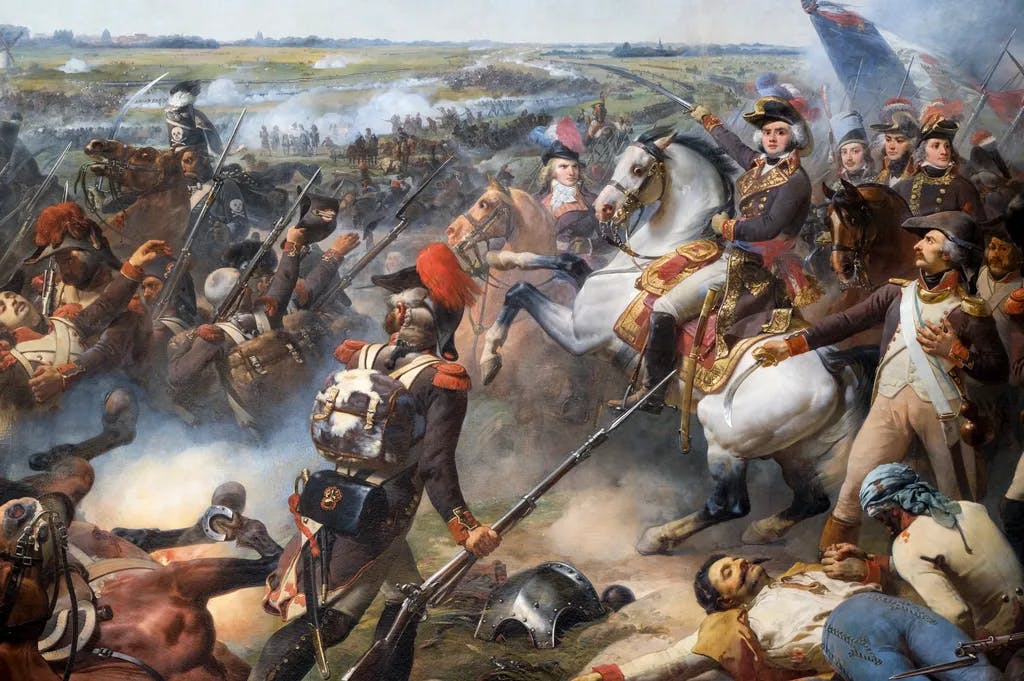 Schlacht von Fleurus, 26. Juni 1794. Gemälde, 1837.