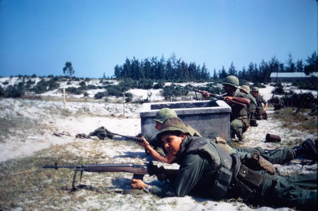 US-Marines. Indochinakriege / Vietnamkrieg 1964–75: Tet-Offensive des Vietcong, Januar/ Februar 1968.