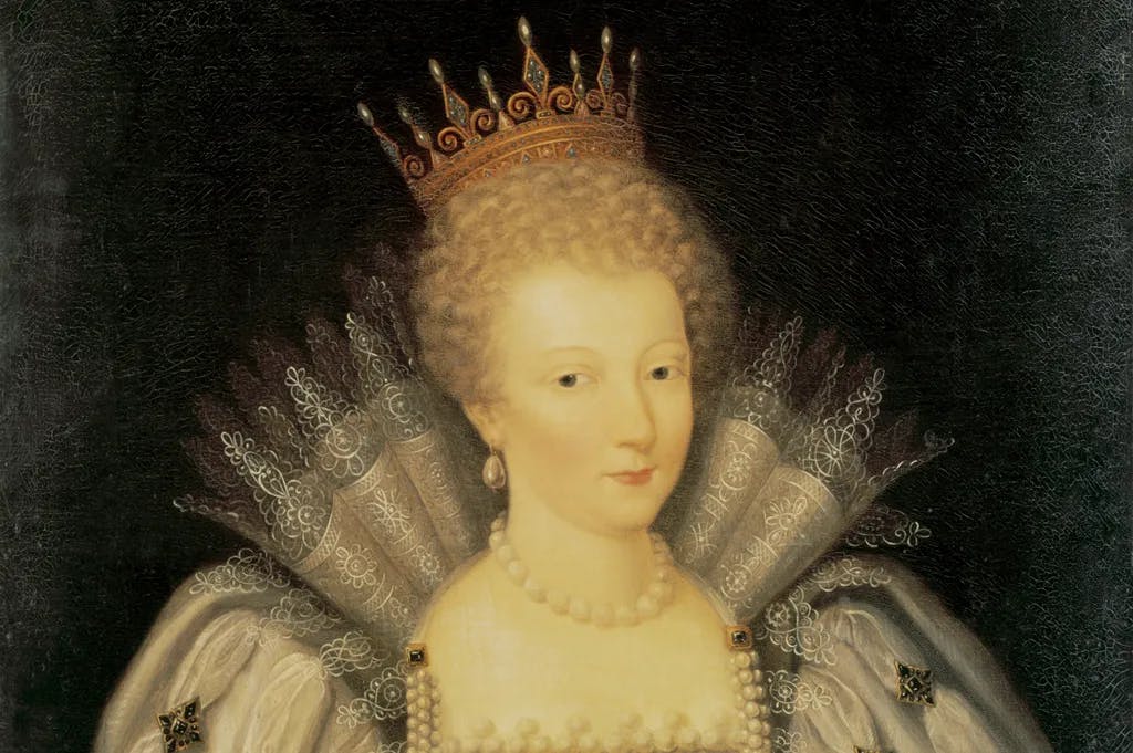 "Maria Stuart, Königin von Schottland (1542-68), Linlithgow Palace 8.12.1542 - (hingerichtet in) Fotheringhay 8.2.1587."
