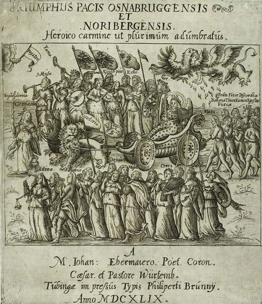 Eine Abbildung des  der Osnabrücker Friedensvertrags (Instrumentum Pacis Osnabrugensis, IPO)